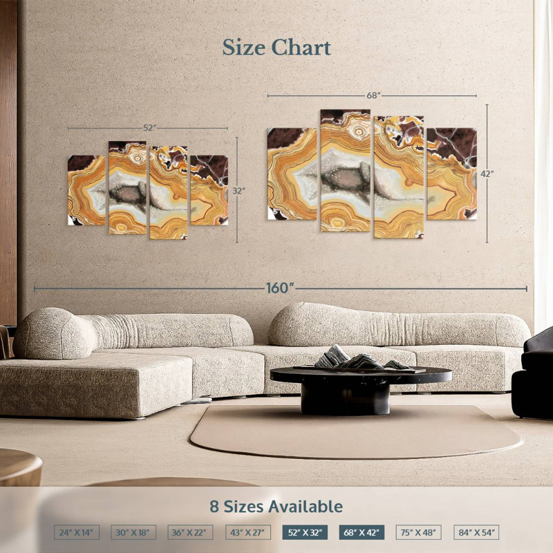 Alvord Agate Studies III, 32" H x 52" W