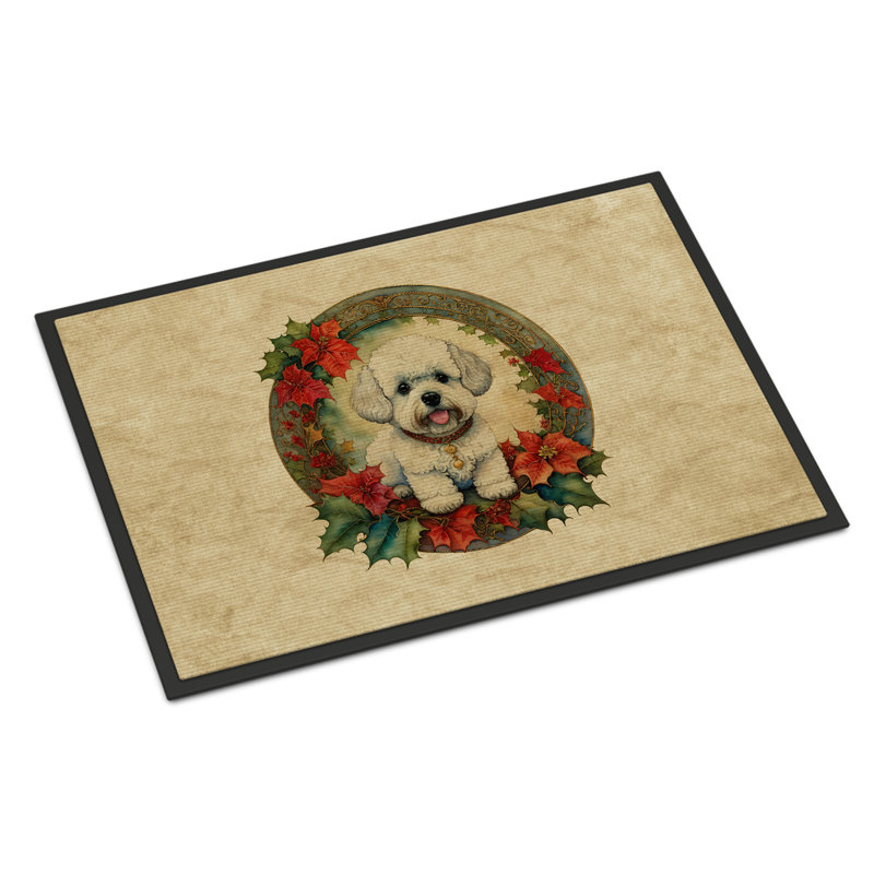Paillasson Bichon Frise, L 18 po x L 27 po