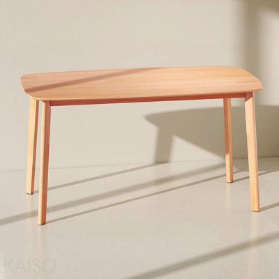 Nordic Style Rectangular Kitchen Table,Wood Dining Table With Large Tabletop