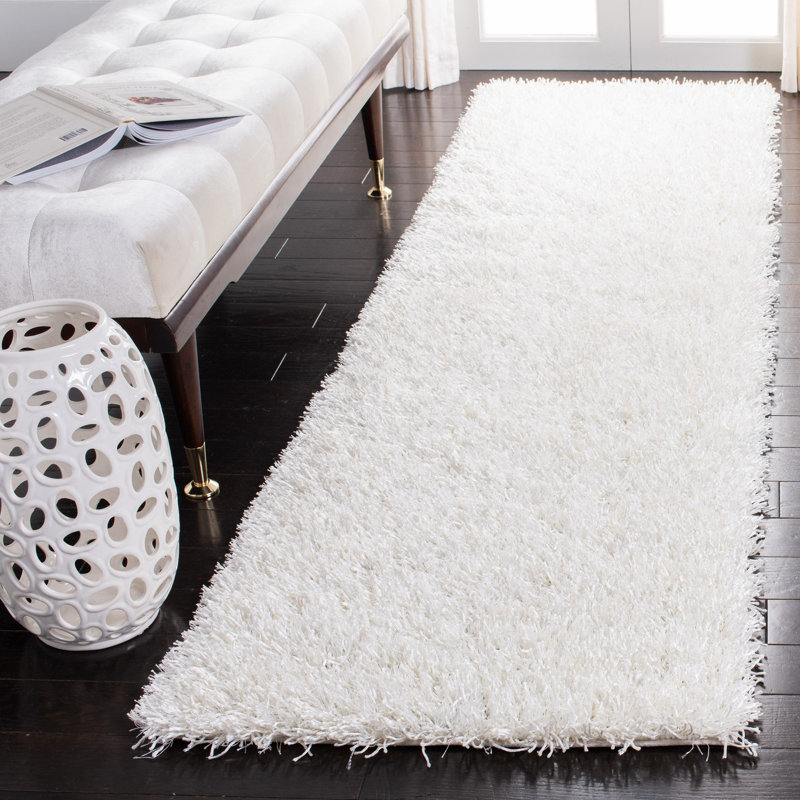 Delane Handmade Tufted Off White Area Rug, Runner 2'3" x 8'