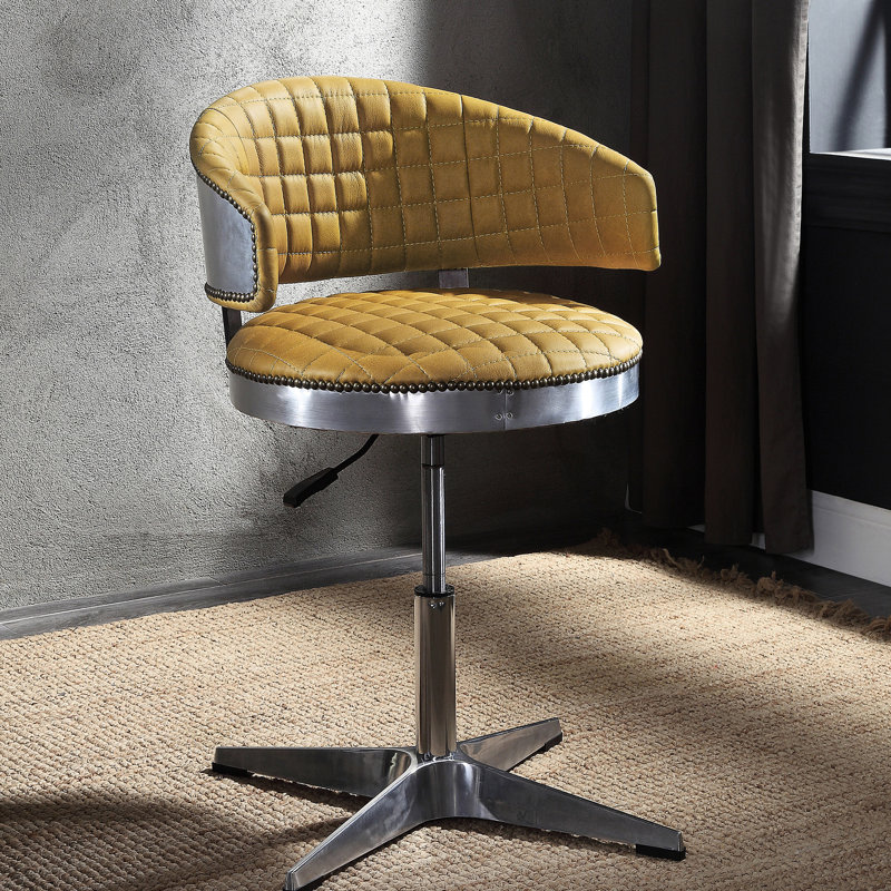 Tabouret ergonomique en cuir Curmeric