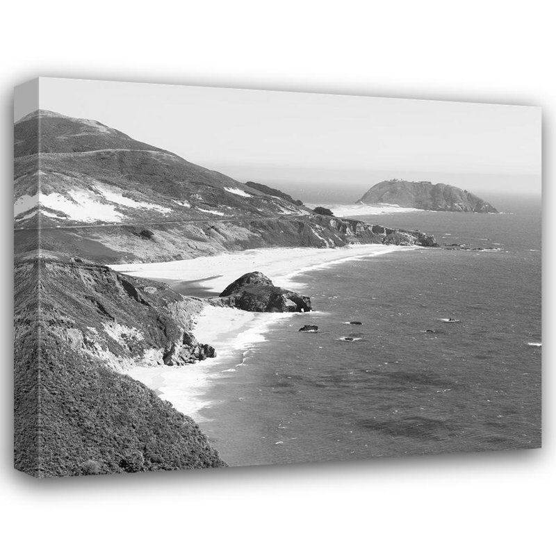 Reproduction d'art sur toile Beachcrest Home ™ Highsmith, Carol: Pacific Coast Highway Scenic, H 36 po x l 44 po