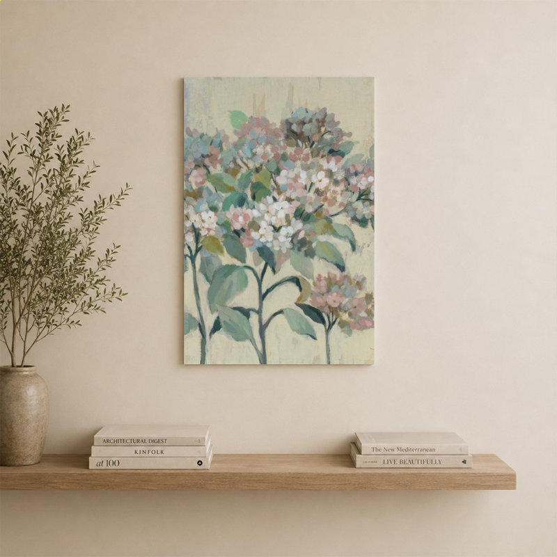«Hydrangeas romantique» par Silvia Vassileva - impression sur toile, 36" x 24", Wrapped Canvas, Does Not Apply