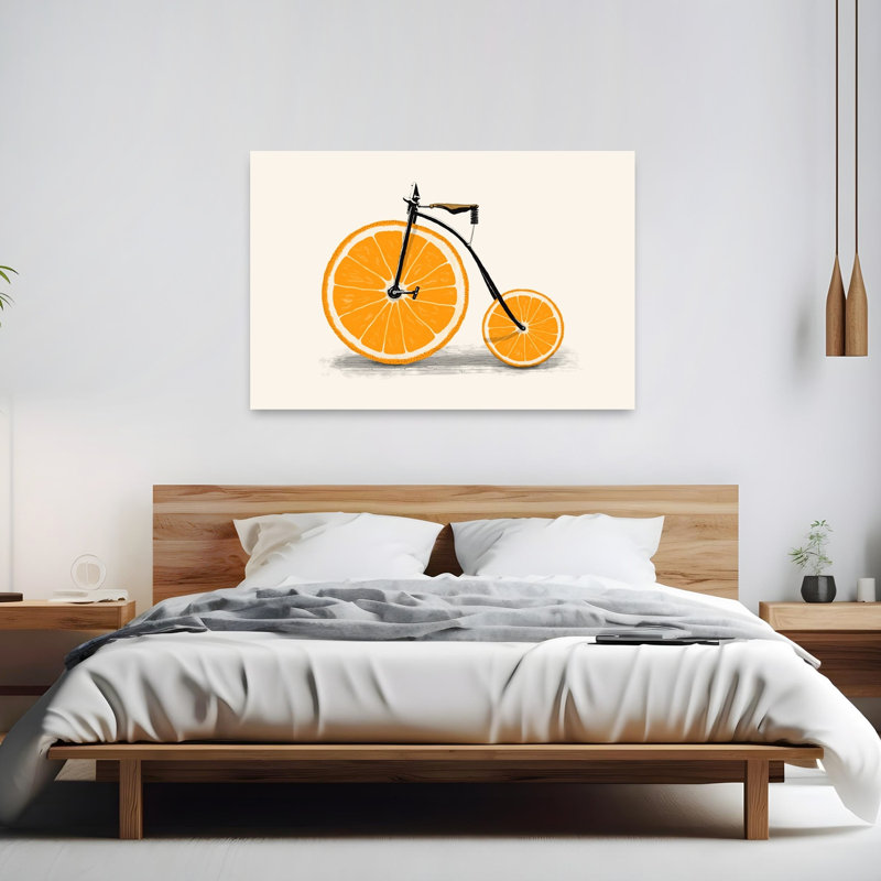 Impression d'art mural orange orange, 40" H x 60" W