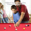 Table de billard de billard avec 2 bâtons de queue, 16 boules, triangle, table de billard pliable en craie pour la famille des enfants-113697475-113697477
