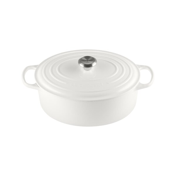  Le Creuset Signature Enameled Cast-Iron Cookware Set, 10-Piece,  White: Home & Kitchen