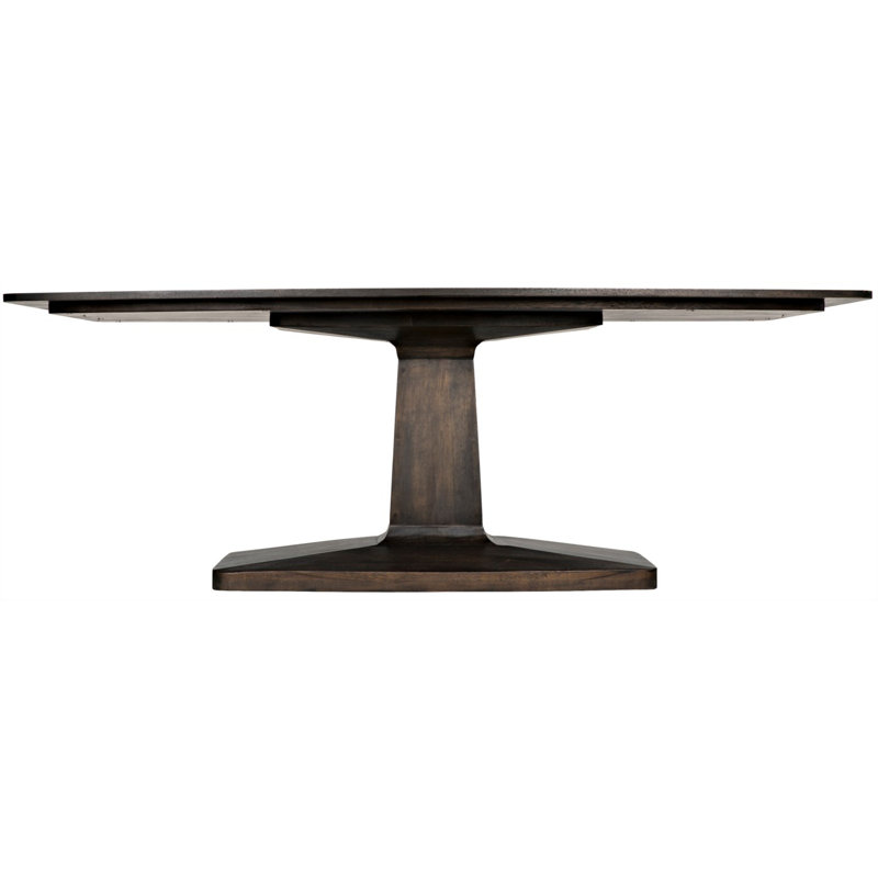 Mid-century Modern Travis Extendable Solid Walnut Dining Table