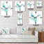 Horloge murale Mystic Mint Bird You Were Born with Wings-1067980455