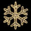 Micro flocon de neige à DEL avec 1440 lumières - conception de fil sculptural, intérieur / extérieur, minuterie de 6 heures pour un décor de mur et de porte d'hiver scintillant
