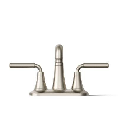 Tone Two-Handle Centerset Bathroom Sink Faucet with Clicker Drain, 1.2 GPM