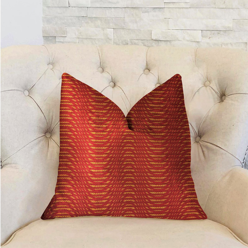 Oreiller de luxe ondulé New Earth, 16 po x 1 po, Coussin décoratif