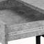 Bureau d'ordinateur à 2 tiroirs à finition grise avec pieds en métal noir H 29,82 po x l 46,99 po x P 23,64 po Leonice