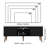 Koeplin TV Stand Mid-Century Console with 2 Doors and 2 Shelves and Metal Knobs for 55, 65 Inch Media Storage Media Console Entertainment Center Wooden Television Cabinet-447804594