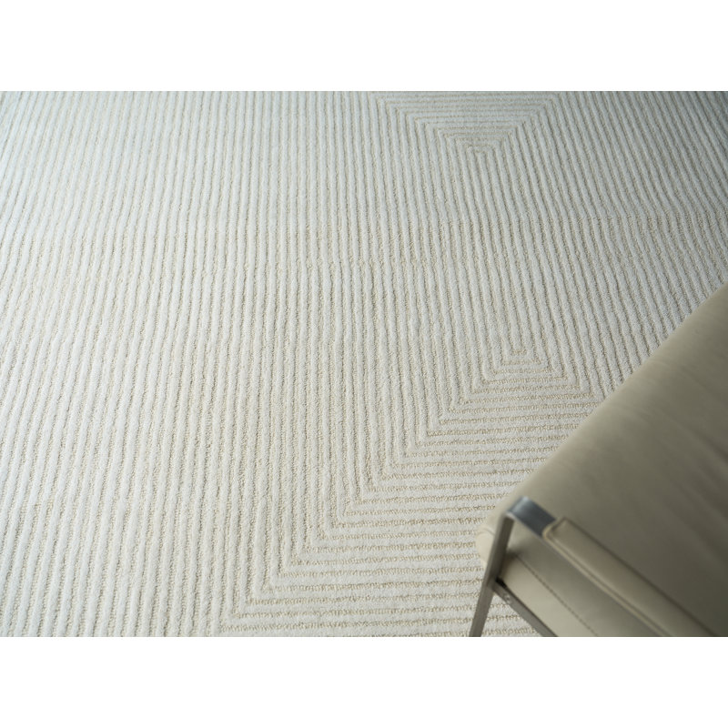 Serenity handloomed PET Beige/Brown Area Rug, Ivory, Rectangle 8' x 10'