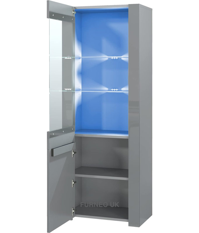 Milano Display Cabinet, Blue