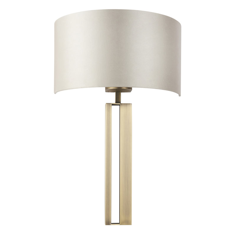 Robinsonville Wall Sconce, Mink, Matt Antique Brass Plate