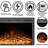 Abisia Black Electric Fireplace with 5120 BTU-1714252569