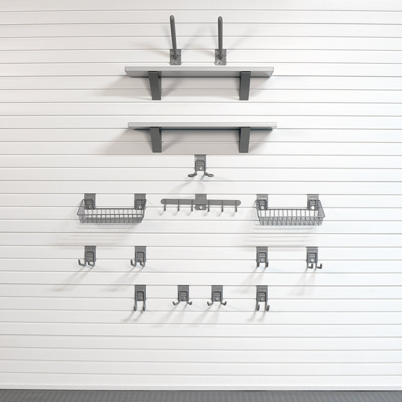 Steel Slatwall Accessory Kit 20 Piece Set