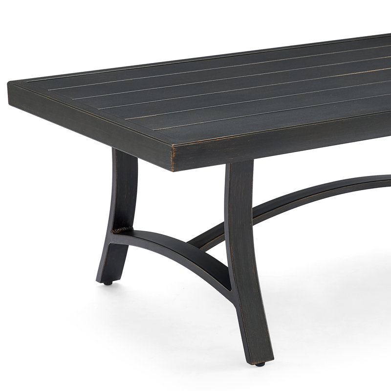 Chamber Aluminum Rectangular 48"L x 26"W Coffee Table