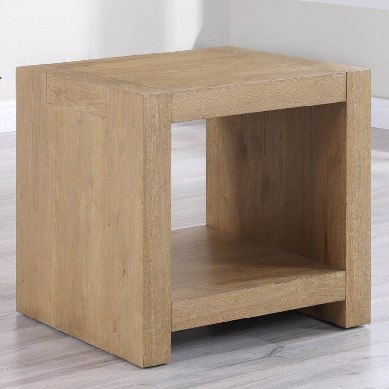 Rickye 24" Wood End Table, Brown