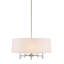 Lustre 5 lumières à abat-jour tambour-1562544315