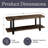 Modesto 48-Inch Solid Wood Entryway Bench with Storage Shelf