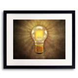 Retro Light Bulb Print by Scott Norris
