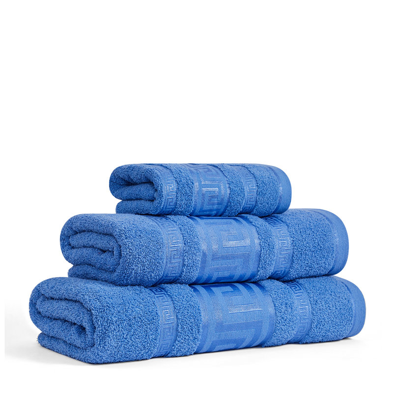 Premium Egyptian 100% Cotton Towels | Soft, Lightweight, Ultra-Absorbent Bathroom Towels for Daily Comfort, Blue