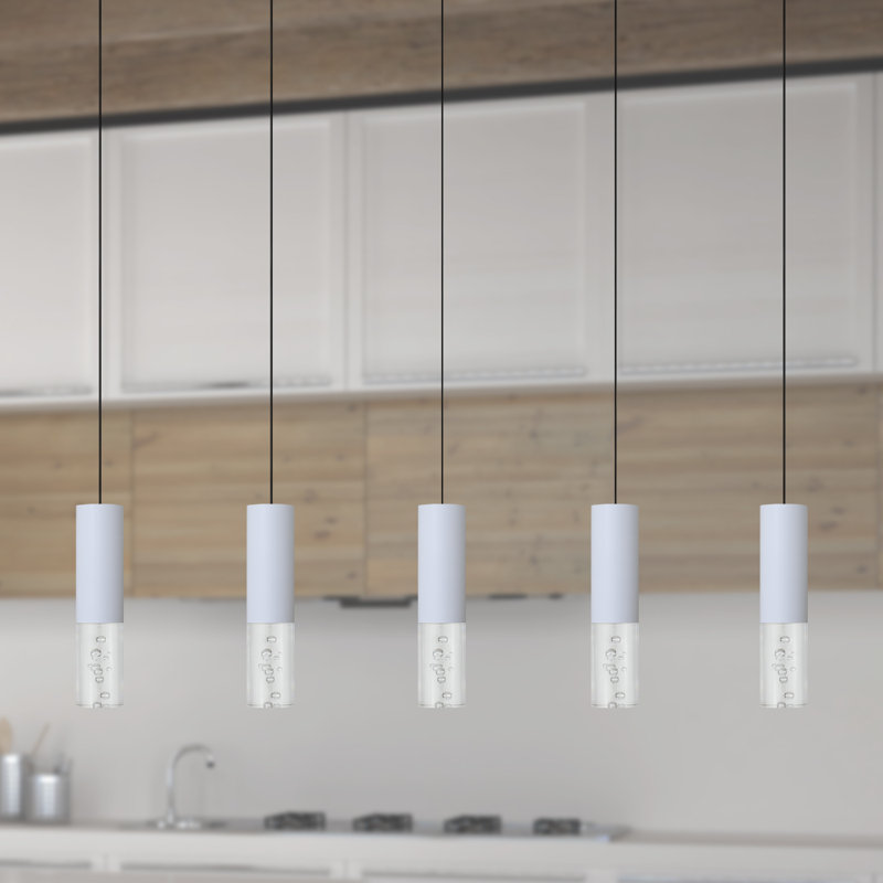 Rathi 5 - Light Kitchen Island Pendant, White