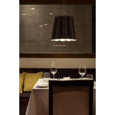 Luminaire suspendu tambour unique à 1 lumière Renata