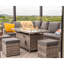 Berrywood 9 - Person Patio Dining Set Rectangular Table with Cushions Included