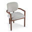 Chaise rembourrée avec accoudoirs (ensemble de 2)-1624637870