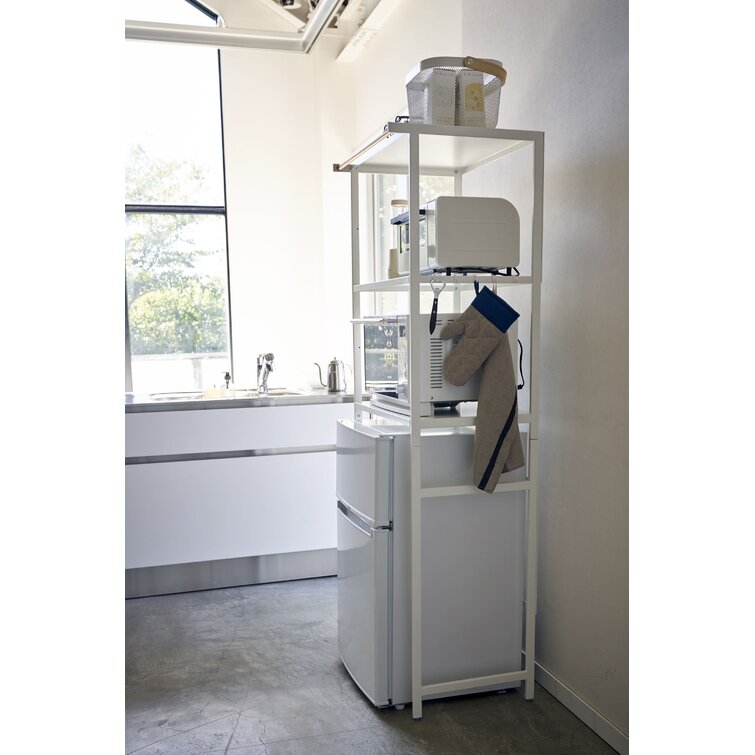 Tower Yamazaki Home Adjustable Lid & Pan Organizer, Kitchen Drawer Storage  Shelf Rack, Steel