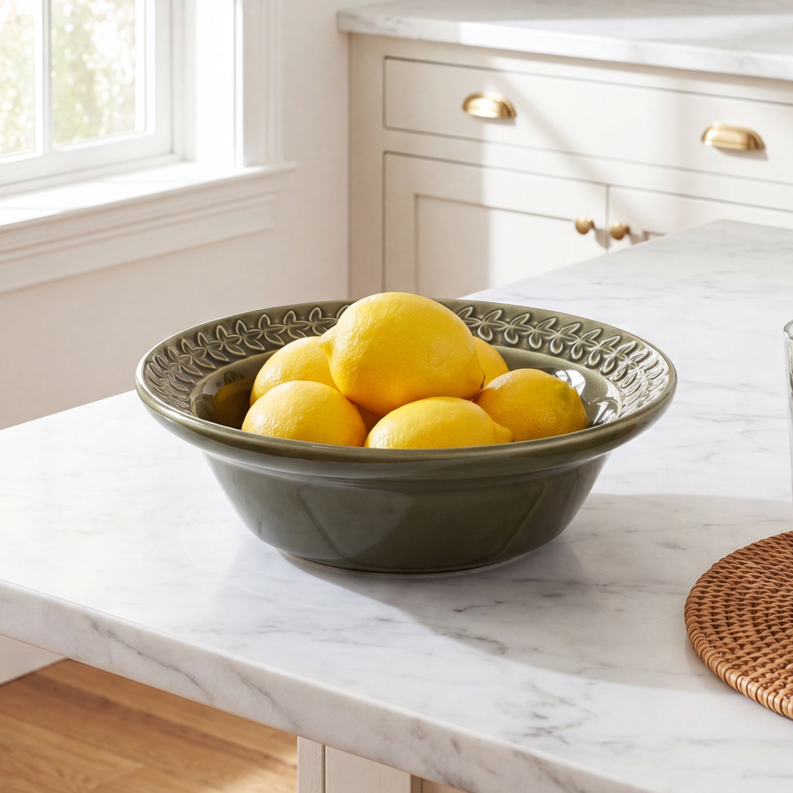 Botanic Garden Harmony Salad Bowl, Forest Green
