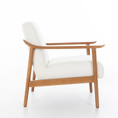 Wythe Mid Century Modern Solid Wood Armchair