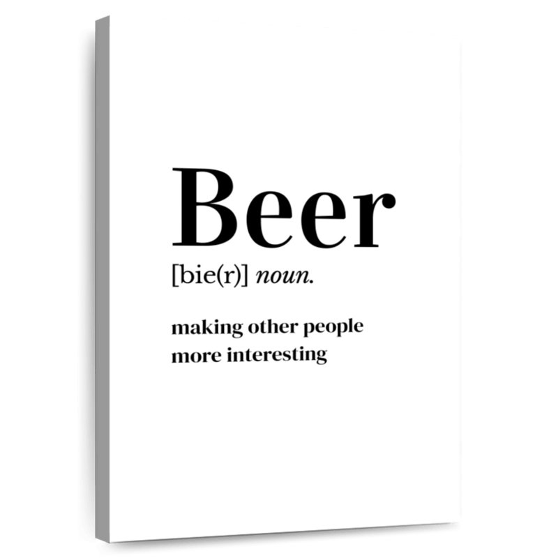 Beer The Noun, 30" H x 20" W