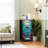 4 Drawer Dresser for Bedroom, Narrow Chest of Drawers, Wooden Top and Study Iron Frame 18"x37.5"-(WxH)