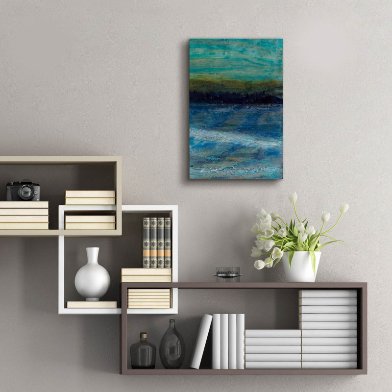  «Marooned 2» par Alicia Ludwig, art mural en verre acrylique, H 24 po x l 16 po