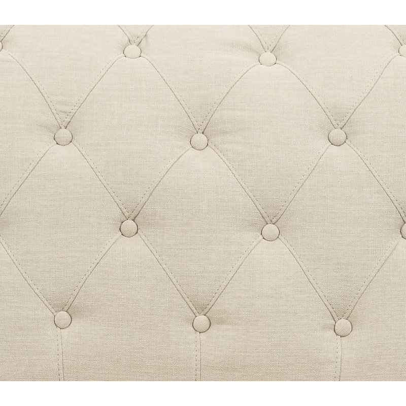 Fauteuil de chambre capitonné de 28 po de largeur Avalynn, Chenille ton naturel