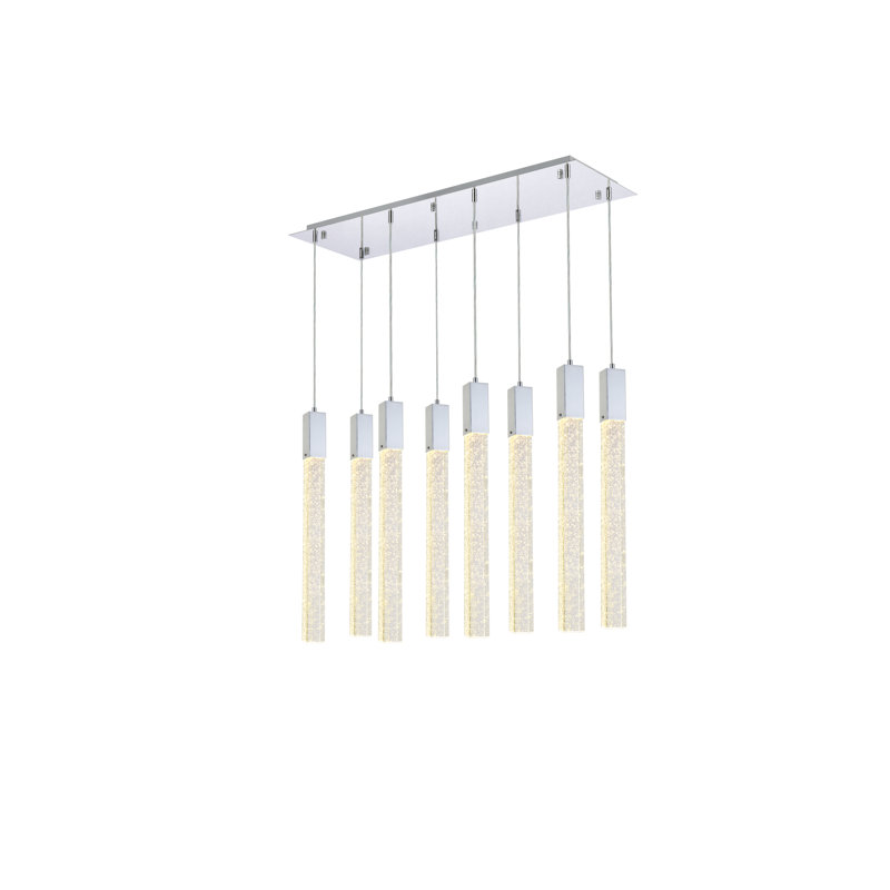 Aliha 8 - Light Kitchen Island Pendant, Chrome