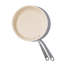 Made In Cookware Ceramic/Stainless Steel Fry Pan 10 in. Silver/White-1889745911