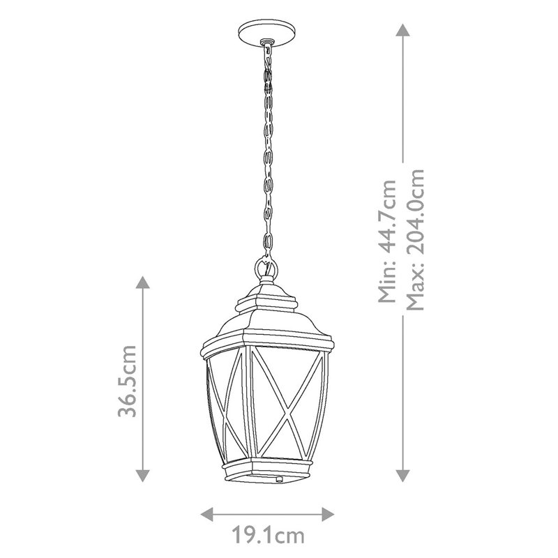 Barnnett Outdoor Hanging Lantern