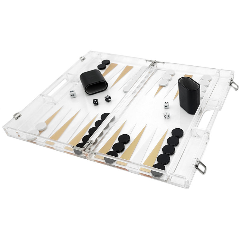 Ensemble de backgammon Ondisplay Luxe, Doré