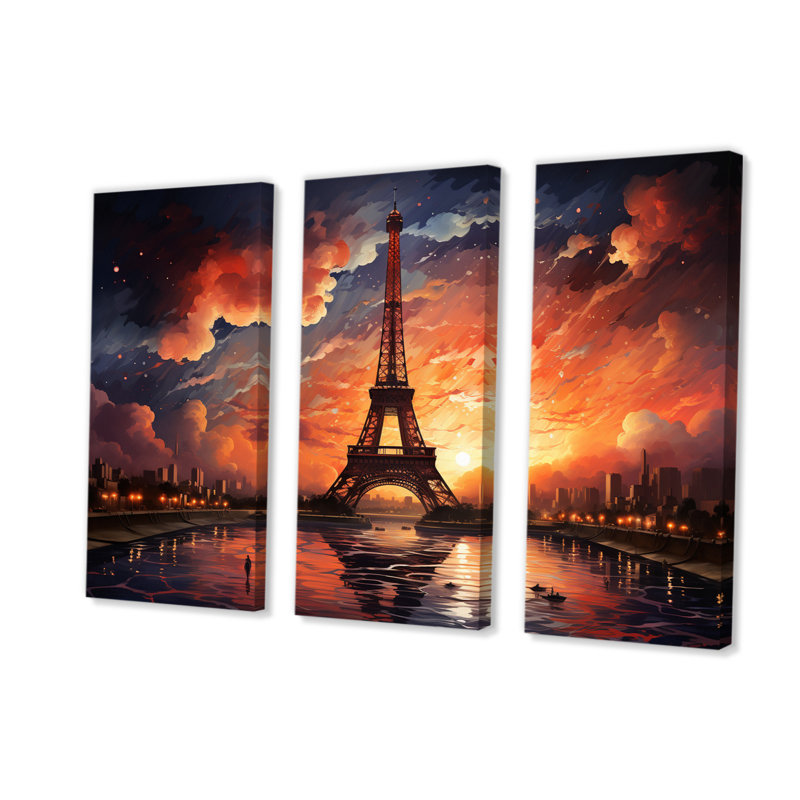 Loiret - City Paris, ensemble de reproductions d'art mural, H 40 po x l 60 po x P 1 po