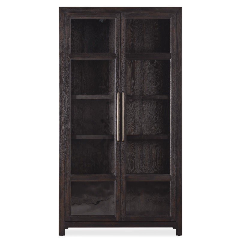 Driftwood Lighted Curio Cabinet, Espresso