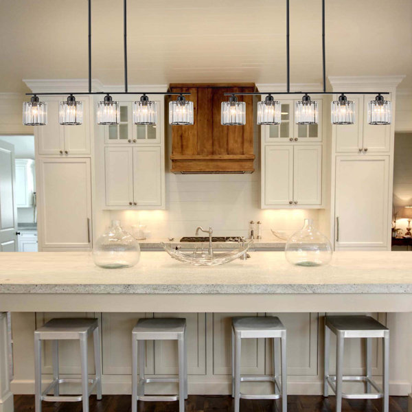 Mercer41 Cherrington 5-Light Crystal Kitchen Island Pendant & Reviews ...