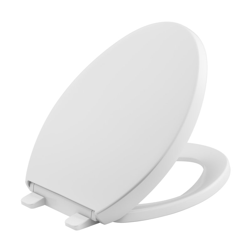 Reveal Quiet-Close with Grip-Tight Toilet Seat, White, Elongated