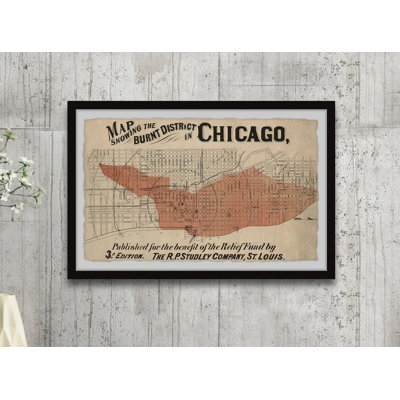 " Map Of The Burnt District In Chicago "