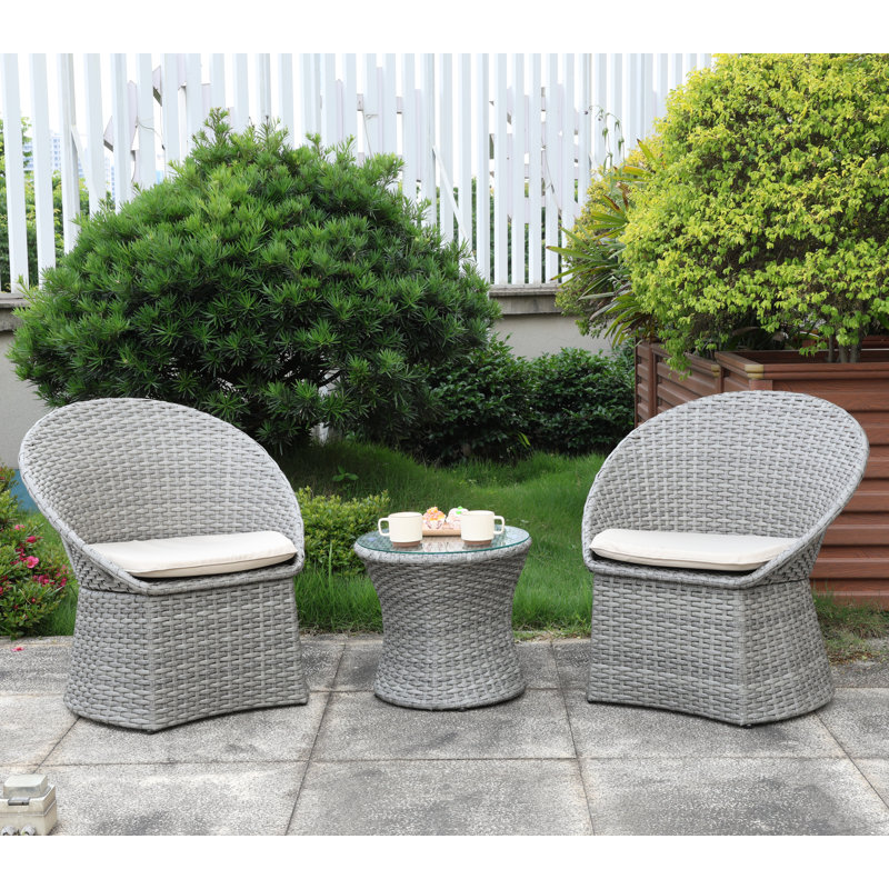 Ensemble bistro 3 pièces Carrena, Beige
