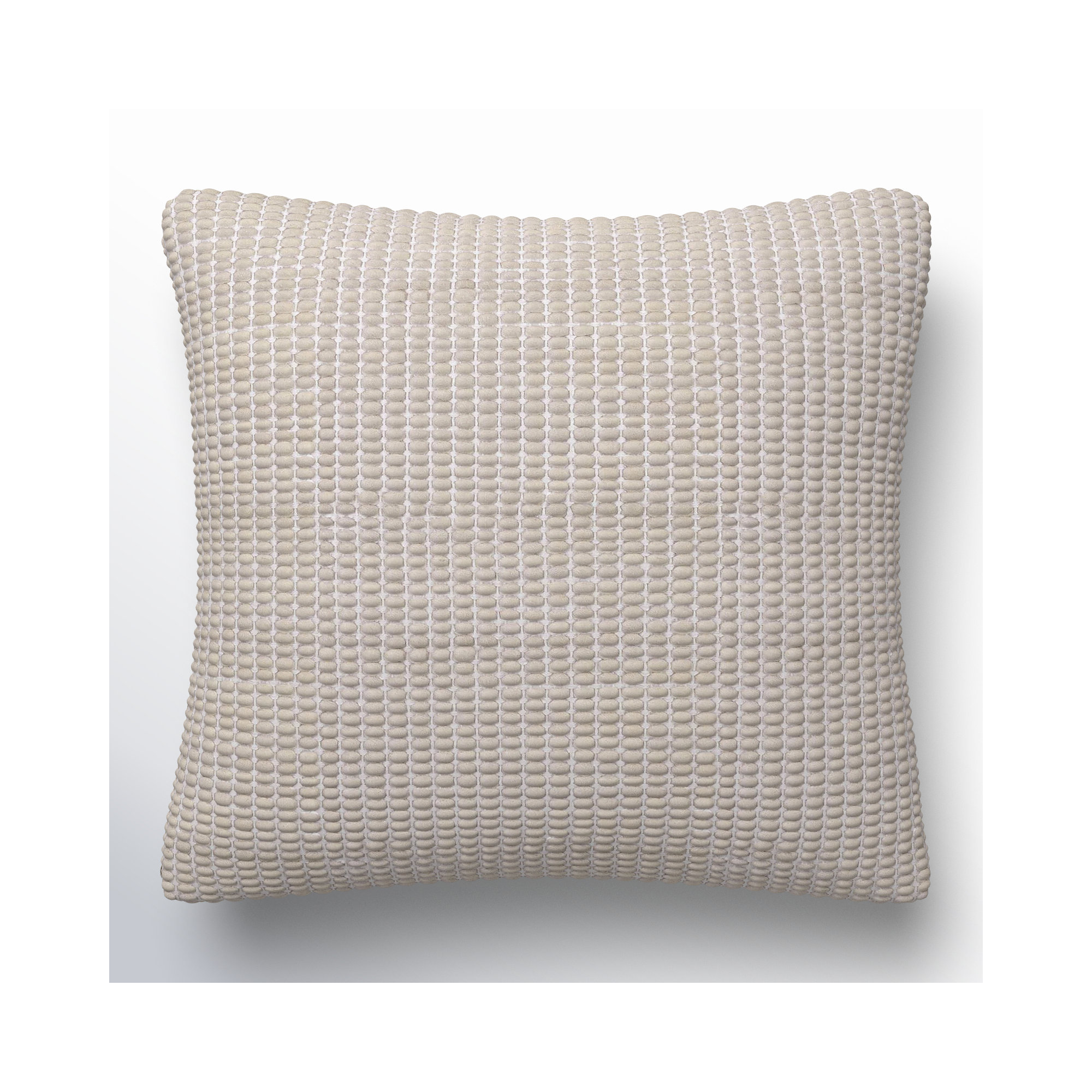 Waverly Wool Throw Pillow, Pillow Cover Only - No Insert, Gray, 18" x 18"
